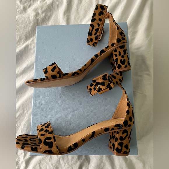 Urban Outfitters Lua Leopard Heel - Size 8 - Picture 2 of 6